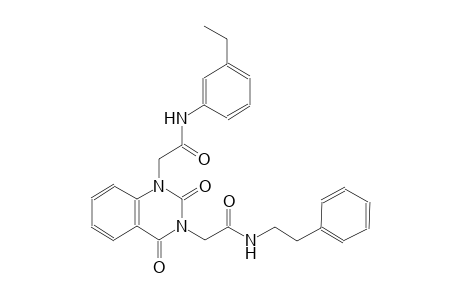 1,3-quinazolinediacetamide, N~1~-(3-ethylphenyl)-1,2,3,4-tetrahydro-2,4-dioxo-N~3~-(2-phenylethyl)-