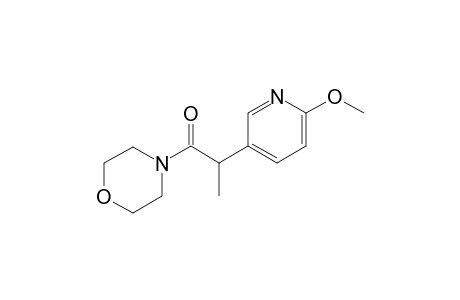 2-(6-Methoxypyridin-3-yl)-1-morpholinopropan-1-one