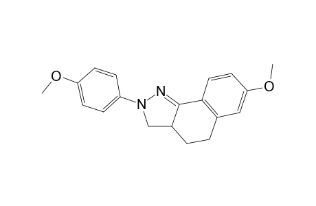 2H-Benzo[g]indazole, 3,3a,4,5-tetrahydro-7-methoxy-2-(4-methoxyphenyl)-