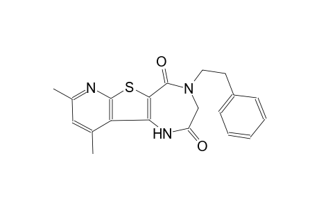 8,10-dimethyl-4-(2-phenylethyl)-3,4-dihydro-1H-pyrido[3',2':4,5]thieno[3,2-e][1,4]diazepine-2,5-dione