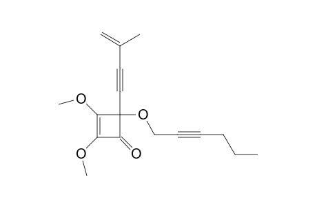 2,3-Dimethoxy-4-(2-hexynyloxy)-4-(3-methyl-3-buten-1-yn-1-yl)-2-cyclobuten-1-one