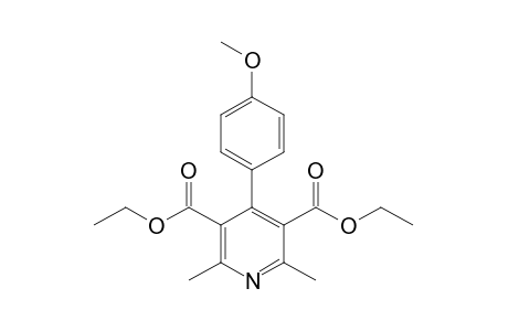 2,6-dimethyl-4-(p-methoxyphenyl)-3,5-pyridinecarboxylic acid. diethyl ester
