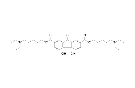 9-oxofluorene-2,7-dicarboxylic acid, bis[5-(diethylamino)pentyl]ester, dihydrochloride
