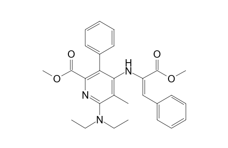 2-(N,N-Diethylamino)-4-[(1-methoxycarbonyl-2-phenylethenyl)amino]-6-methoxycarbonyl-3-methyl-5-phenylpyridine