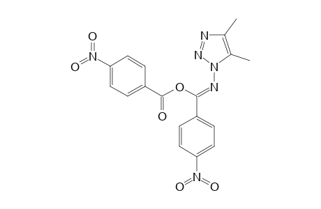 1-(ALPHA-PARA-NITRO-BENZOYLOXY-PARA-NITRO-PHENYLIDENE-AMINO)-4,5-DIMETHYL-1,2,3-TRIAZOLE