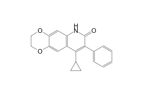 [1,4]dioxino[2,3-g]quinolin-7(6H)-one, 9-cyclopropyl-2,3-dihydro-8-phenyl-