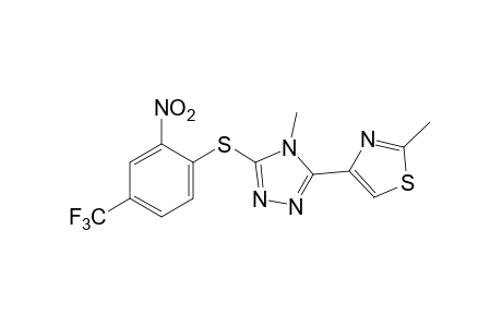 4-methyl-3-(2-methyl-4-thiazolyl)-5-[(2-nitro-alpha,alpha,alpha-trifluoro-p-tolyl)thio]-4H-1,2,4-triazole