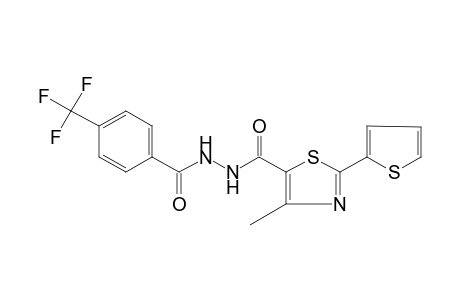 1-{[4-METHYL-2-(2-THIENYL)-5-THIAZOLYL]CARBONYL}-2-(alpha,alpha,alpha-TRIFLUORO-p-TOLUOYL)HYDRAZINE