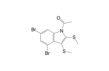 1H-Indole, 1-acetyl-4,6-dibromo-2,3-bis(methylthio)-