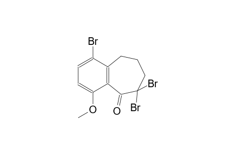 1,6,6-tribromo-4-methoxy-6,7,8,9-tetrahydro-5H-benzo[7]annulen-5-one