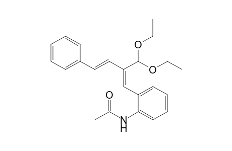 (Z)-3,3-Diethoxy-2-[(E)-2-phenylethenyl]-1-(o-acetamidophenyl)-1-propene