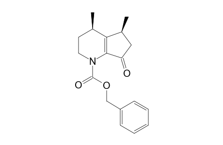 (4R*,5S*)-4,5-Dimethyl-7-oxo-2,3,4,5,6,7-hexahydro-[1]-pyrindine-1-carboxylic acid benzyl ester