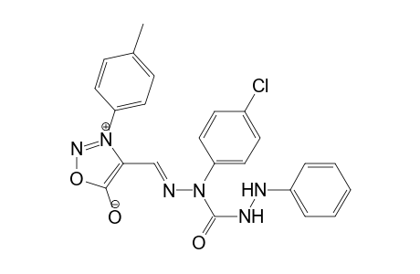 3-(4-Methylphenyl)sydnon-4-ylaldehyde 2-(4-chlorophenyl)-5-phenylcarbazone