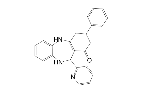 3-Phenyl-11-pyridin-2-yl-2,3,4,5,10,11-hexahydro-dibenzo[b,E][1,4]diazepin-1-one
