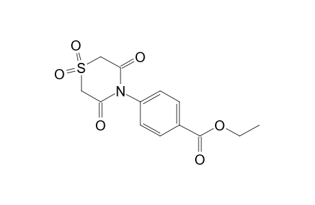 p-(3,5-dioxothiomorpholino)benzoic acid, ethyl ester, S,S-dioxoide