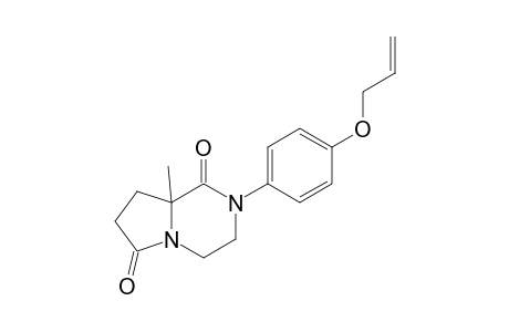 (R,S)-2-(4-Allyloxyphenyl)-8a-methyltetrahydropyrrolo[1,2-a]pyrazine-1,6(2H,7H)-dione