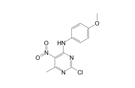 2-Chloro-N-(4-methoxyphenyl)-6-methyl-5-nitro-4-pyrimidinamine