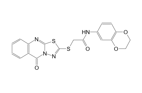 N-(2,3-dihydro-1,4-benzodioxin-6-yl)-2-[(5-oxo-5H-[1,3,4]thiadiazolo[2,3-b]quinazolin-2-yl)sulfanyl]acetamide