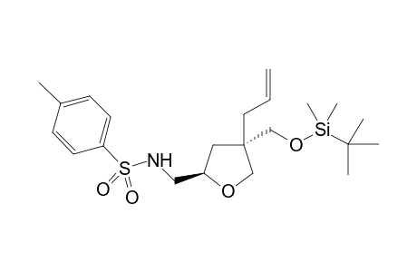 trans-N-[(-4-Allyl-4-tert-butyldimethylsilyloxymethyltetrahydrofuran-2-yl)methyl]-4-methylbenzenesulfonamide