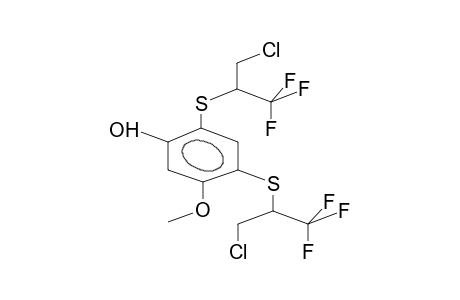 2,4-BIS(1-TRIFLUOROMETHYL-2-CHLOROETHYLTHIO)-5-METHOXYPHENOL