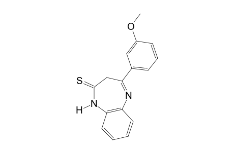 1,3-dihydro-4-(m-methoxyphenyl)-2H-1,5-benzodiazepine-2-thione