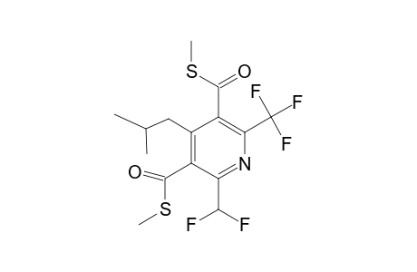 2-Difluoromethyl-6-trifluoromethyl-4-isobutyl-pyridine-3,5-dicarbothioic acid, dimethyl ester