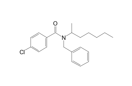 Benzamide, 4-chloro-N-benzyl-N-(hept-2-yl)-