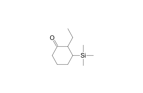 Cyclohexanone, 2-ethyl-3-(trimethylsilyl)-, cis-