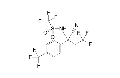 N-(1-cyano-3,3,3-trifluoro-1-(4-(trifluoromethyl)phenyl)propyl)-1,1,1-trifluoromethane-sulfonamide