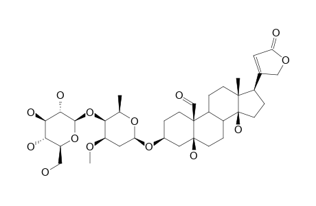 ADONIOSIDE-B;STROPHANTHIDIN-3-O-BETA-D-DIGINOPYRANOSYL-(1->4)-BETA-D-GLUCOPYRANOSIDE