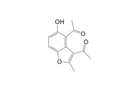 3,4-Diacetyl-2-methylbenzofuran-5-ol