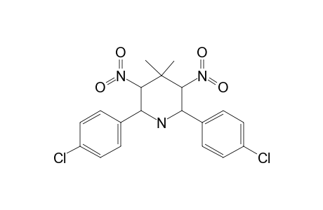 2,6-bis(4-Chlorophenyl)-4,4-dimethyl-3,5-dinitropiperidine