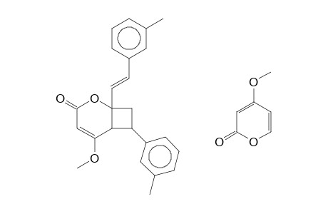 2-OXABICYCLO[4.2.0]OCT-4-EN-3-ONE, REL-(1R,6S,7S,8S)-5-METHOXY-7-(3-METHYLPHENYL)-8-(4-METHOXY-2-OXO-2H-PYRAN-6-YL)-1-[(E)-2-(3-METHYL