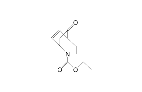 9-Oxo-2-aza-bicyclo(3.2.2)nona-3,6-diene-2-carboxylic acid, ethyl ester