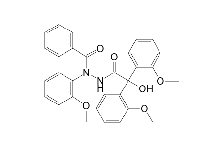 N'-[2,2-bis(2-methoxyphenyl)-2-oxidanyl-ethanoyl]-N-(2-methoxyphenyl)benzohydrazide