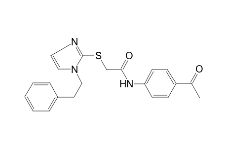 N-(4-Acetyl-phenyl)-2-(1-phenethyl-1H-imidazol-2-ylsulfanyl)-acetamide