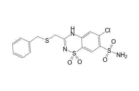 3-[(benzylthio)methyl]-6-chloro-2H-1,2,4-benzothiazine-7-sulfonamide, 1,1-dioxide
