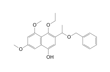 1-benzyloxy-1-(6',8'-dimethoxy-1'-ethoxy-4'-hydroxy-2'-naphthalenyl)ethane