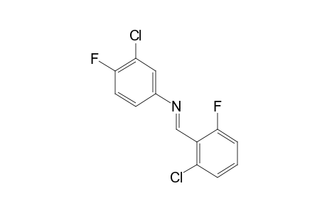 3-chloro-N-(2-chloro-6-fluorobenzylidene)-4-fluoroaniline