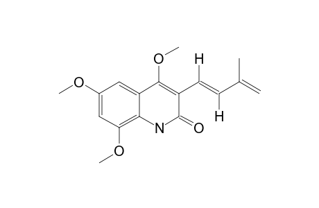 4,6,8-TRIMETHOXY-(E)-3-(3-METHYLBUT-1,3-DIENYL)-2(1H)-QUINOLINE