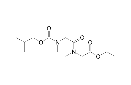 Sarcosylsarcosine, N-isobutoxycarbonyl-, ethyl ester