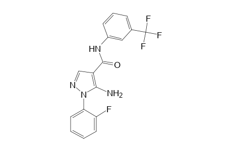 1H-pyrazole-4-carboxamide, 5-amino-1-(2-fluorophenyl)-N-[3-(trifluoromethyl)phenyl]-