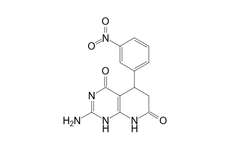 2-AMINO-5-(3'-NITROPHENYL)-4,7-DIOXO-1,4,5,6,7,8-HEXAHYDROPYRIDO-[2,3-D]-PYRIMIDINE