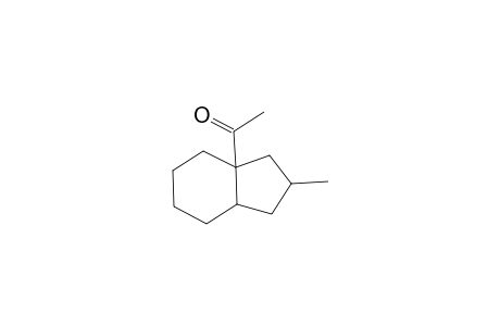 Trans-8-methyl-1.beta.-acetyl-hydrindane