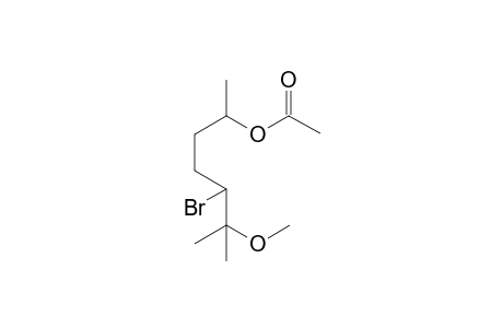 4-Bromo-5-methoxy-1,5-dimethylhexyl acetate