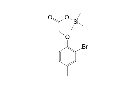 (2-Bromo-4-methylphenoxy)acetic acid, tms derivative