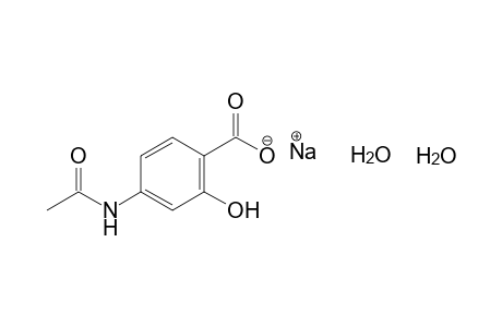 4-acetamidosalicylic acid, monosodium salt, dihydrate