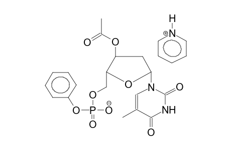 3'-O-ACETYLDEOXYTHYMIDINE, 5'-PHENYLPHOSPHATE, PYRIDINIUM SALT