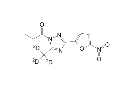 1H-1,2,4-Triazole, 5-(methyl-D3)-3-(5-nitro-2-furanyl)-1-(1-oxopropyl)-