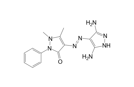 4-((3,5-diamino-1H-pyrazol-4-yl)diazenyl)-1,5-dimethyl-2-phenyl-1H-pyrazol-3(2H)-one